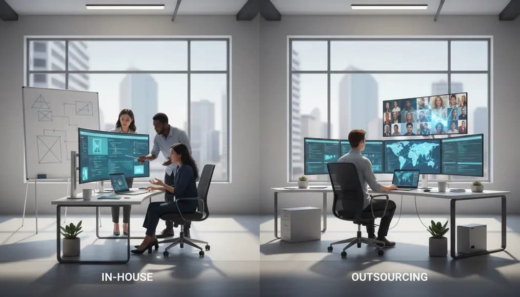 Outsourcing vs In-house Web Development for AU Startups